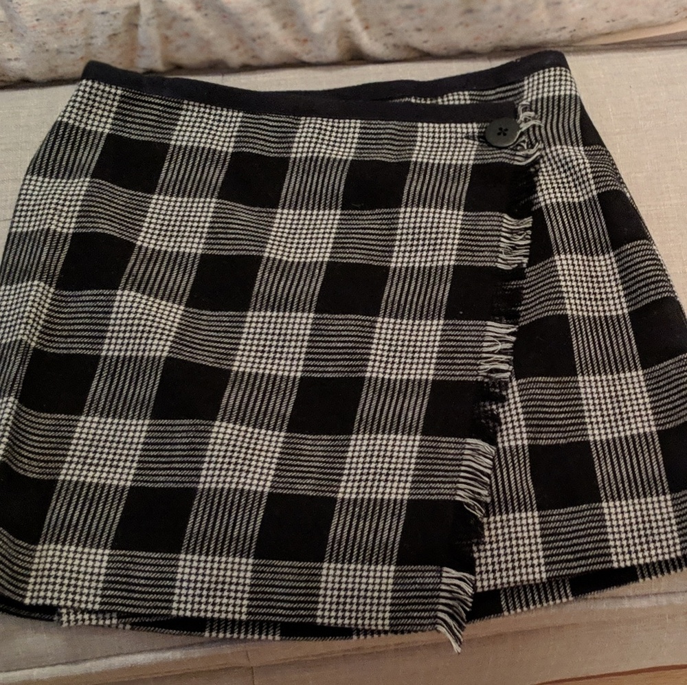 Madewell plaid mini skirt